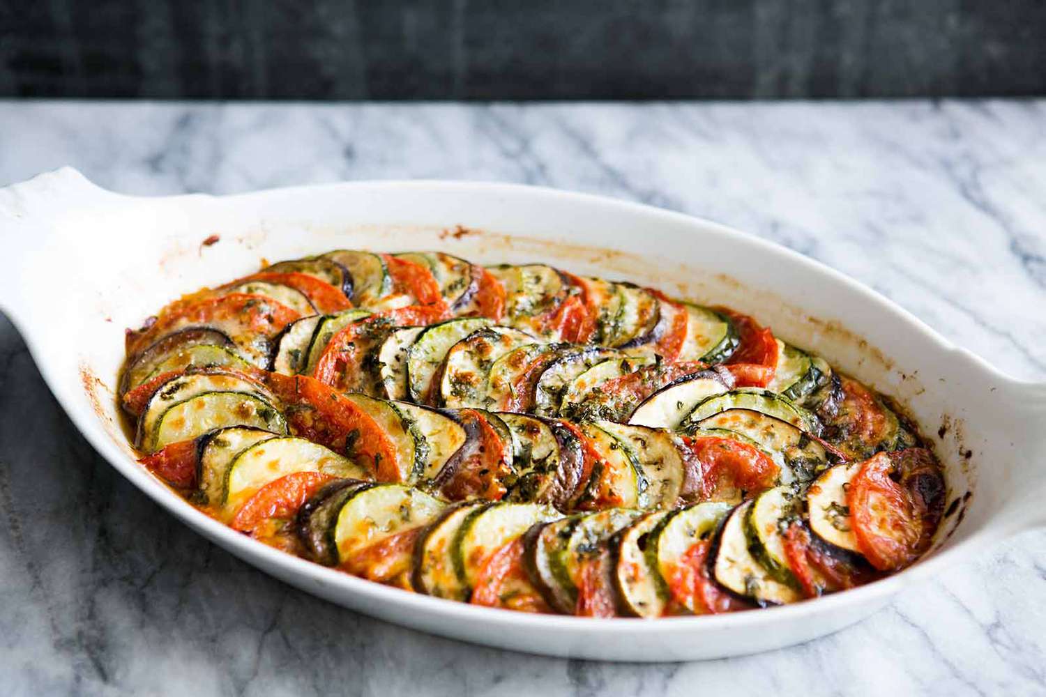 Gratin de Courgettes, Aubergines et Tomates