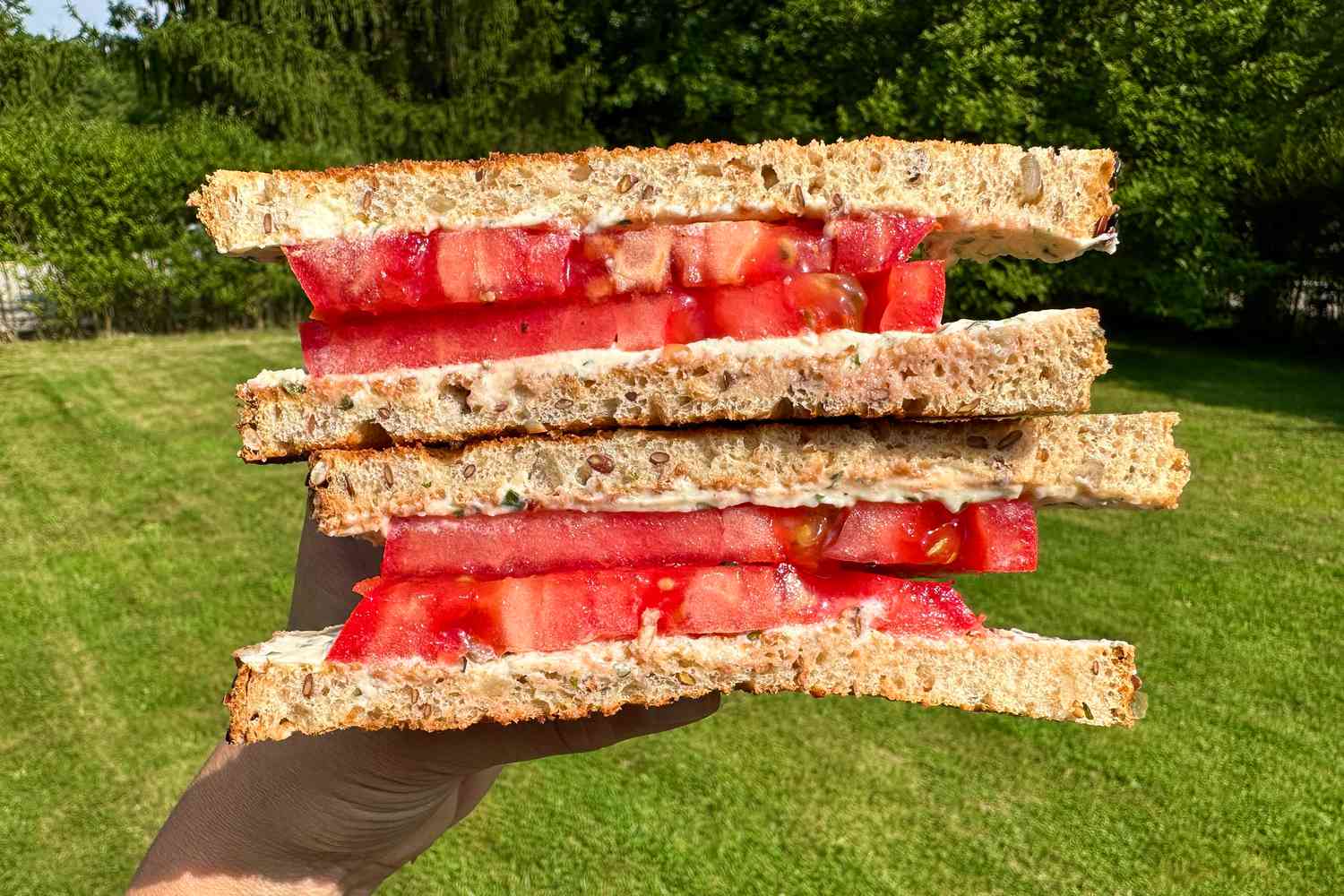 Le sandwich aux tomates en une minute que je prépare tout l'été