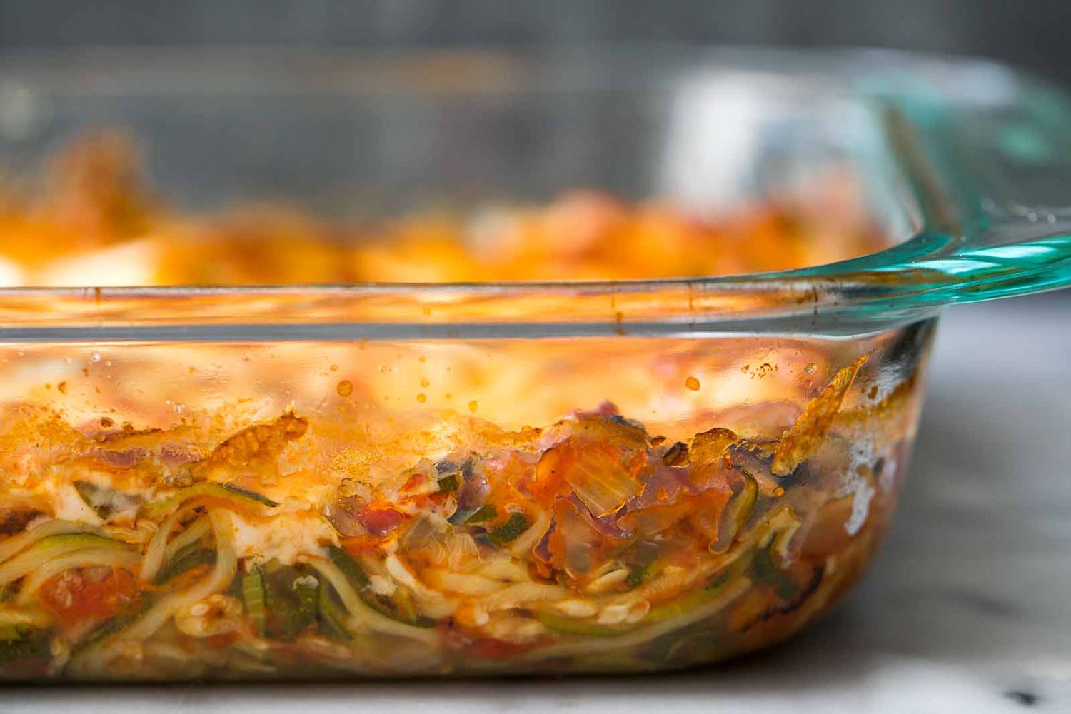 Casserole de Courgettes et de Nouilles au Fromage