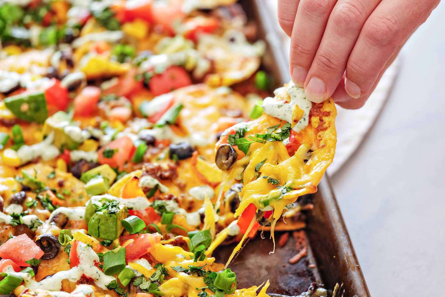 Loaded Sheet Pan Nachos