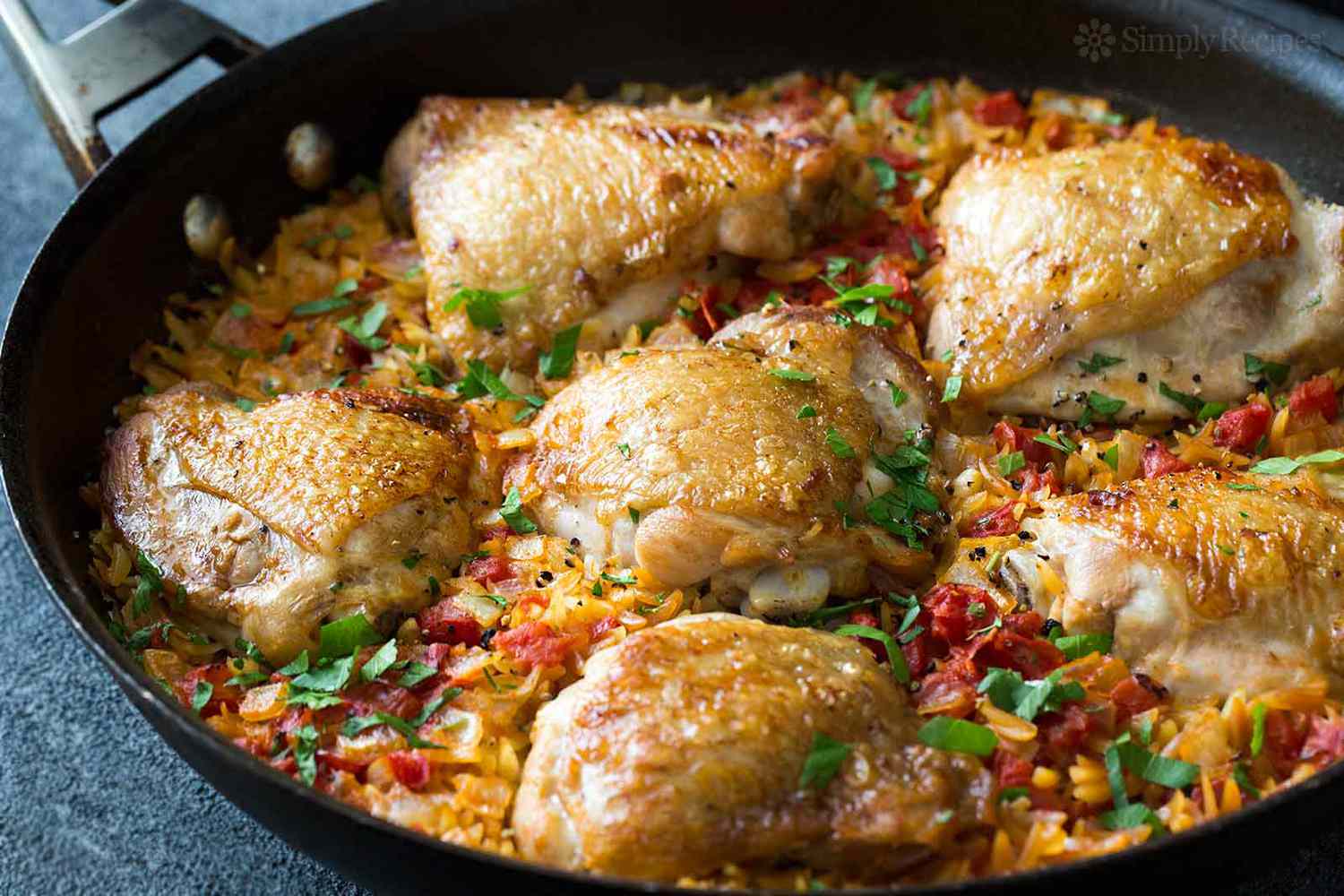 Skillet Chicken and Orzo