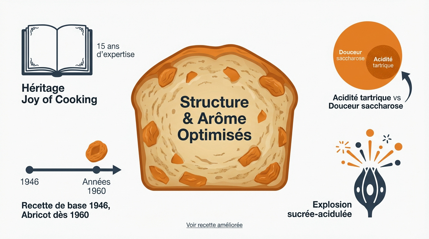 Pain aux bananes optimisé avec des éclats d'abricots secs pour une texture enrichie