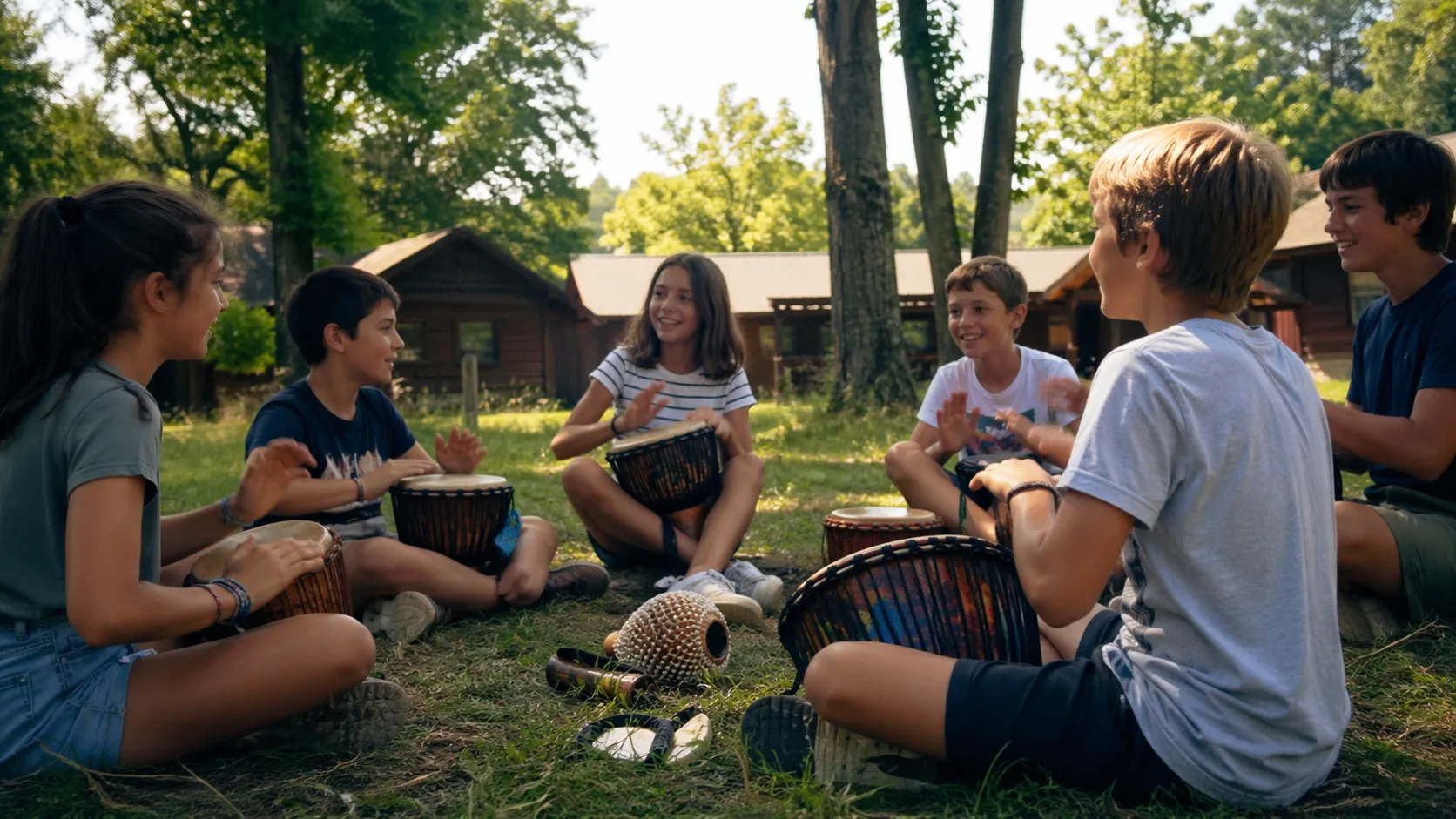 Colo Musique Percussion Djembe Groupe