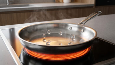 Photo of Poêle inox antiadhésive : maîtriser l’effet Leidenfrost