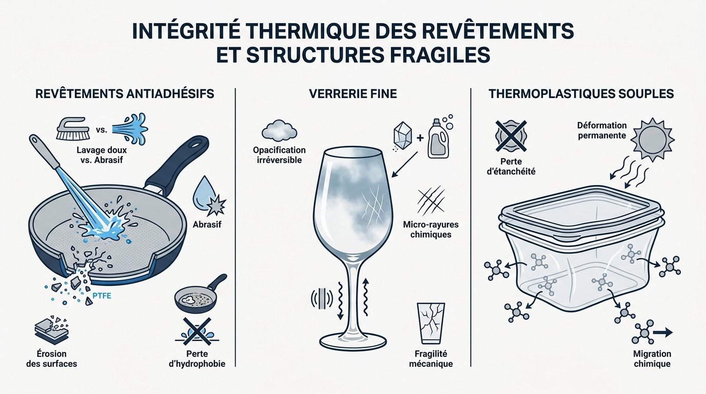 Analyse de la dégradation thermique des revêtements antiadhésifs et des structures en polymère