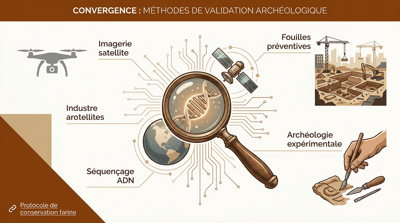 Analyse technique et validation par imagerie satellite des structures archéologiques anciennes