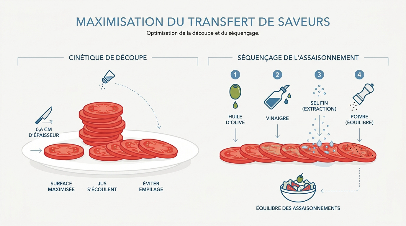 Analyse technique de la découpe de tomates anciennes pour optimisation de l'exsudation des sucs